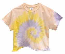 Passion Fruit Tie-Dye Unisex Cropped Tee