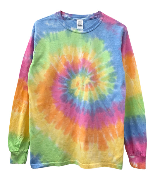Tie-Dye Long Sleeve Unisex Tee, Hand Dyed