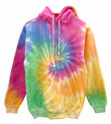 Pastel Rainbow Tie-Dye Unisex Hoodie