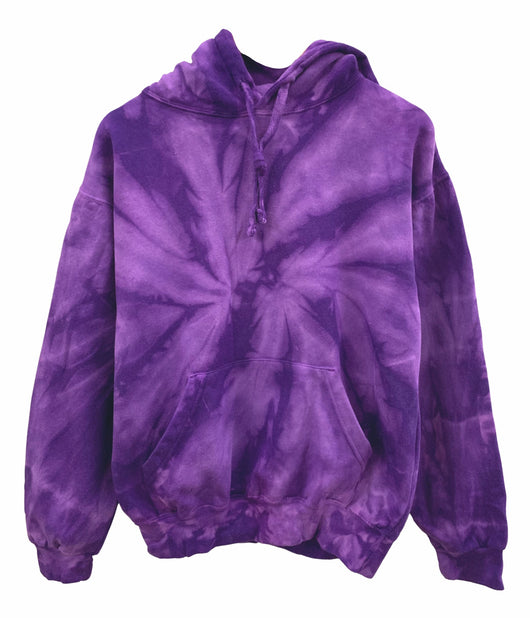 Violet Purple Tie-Dye Unisex Hoodie