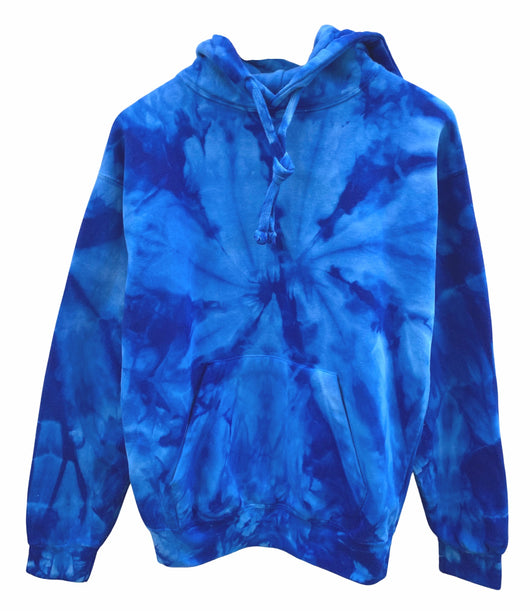 Royal Blue Tie-Dye Unisex Hoodie
