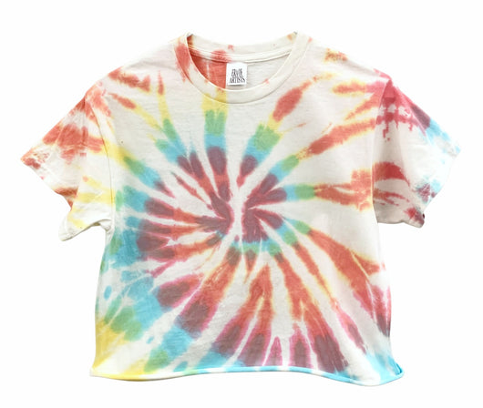 Solar Flare Tie-Dye Unisex Cropped Tee
