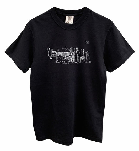 Tokyo Graphic Unisex Pigment Dyed Tee - Color Options Available