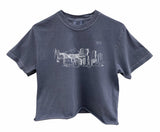 Tokyo Graphic Unisex Pigment Dyed Cropped Tee - Color Options Available
