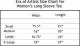 Silver Metallic Crescent Moon Women's Graphic Black Lightweight Long Sleeve Tee