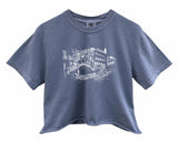 Venice Graphic Unisex Pigment Dyed Cropped Tee - Color Options Available