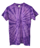 Tie-Dye Short Sleeve Unisex Tee, Hand Dyed Single Color