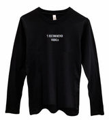 I Recommend Vodka Women's Graphic Black Lightweight Long Sleeve Tee