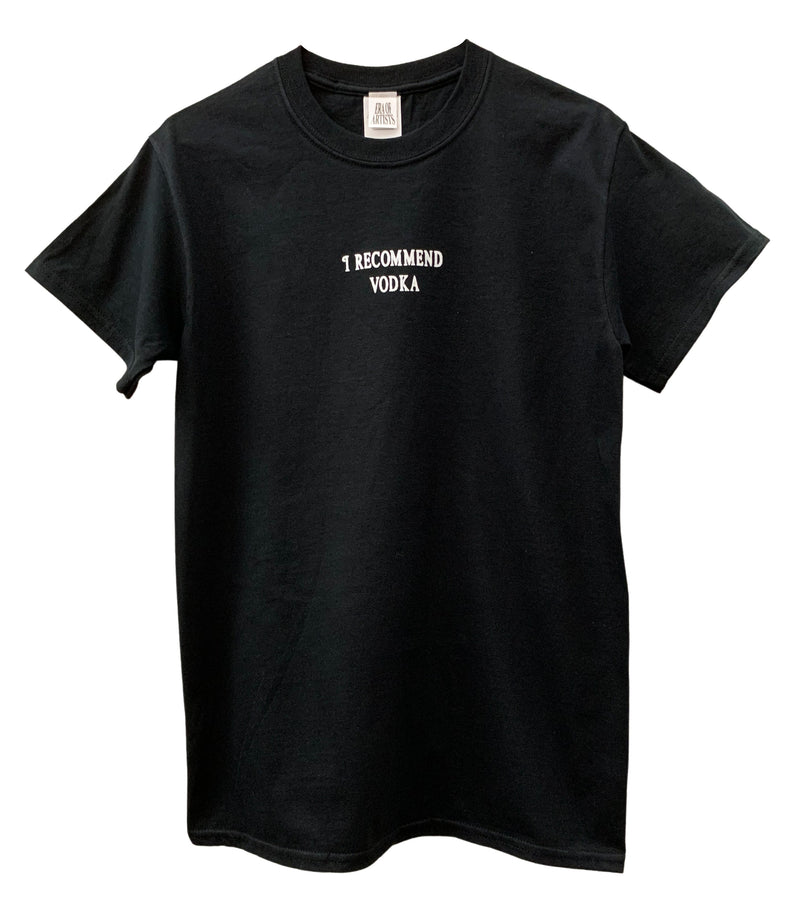 I Recommend Vodka Black Graphic Unisex Tee – Era of Artists