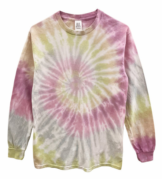 Wildflower Pink Tie-Dye Long Sleeve Unisex Tee