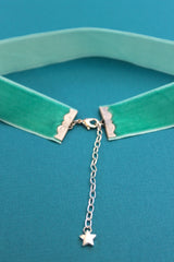 Seafoam Green Velvet Choker Necklace