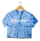 Bring Back Bowie Sky Blue Tie-Dye Graphic Unisex Crop Top