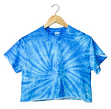 NEON COLLECTION: Sapphire Tie-Dye Unisex Cropped Tee